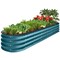 Best Choice Products 8x2x1ft Outdoor Metal Raised Oval Garden Bed, Planter Box for Vegetables, Flowers